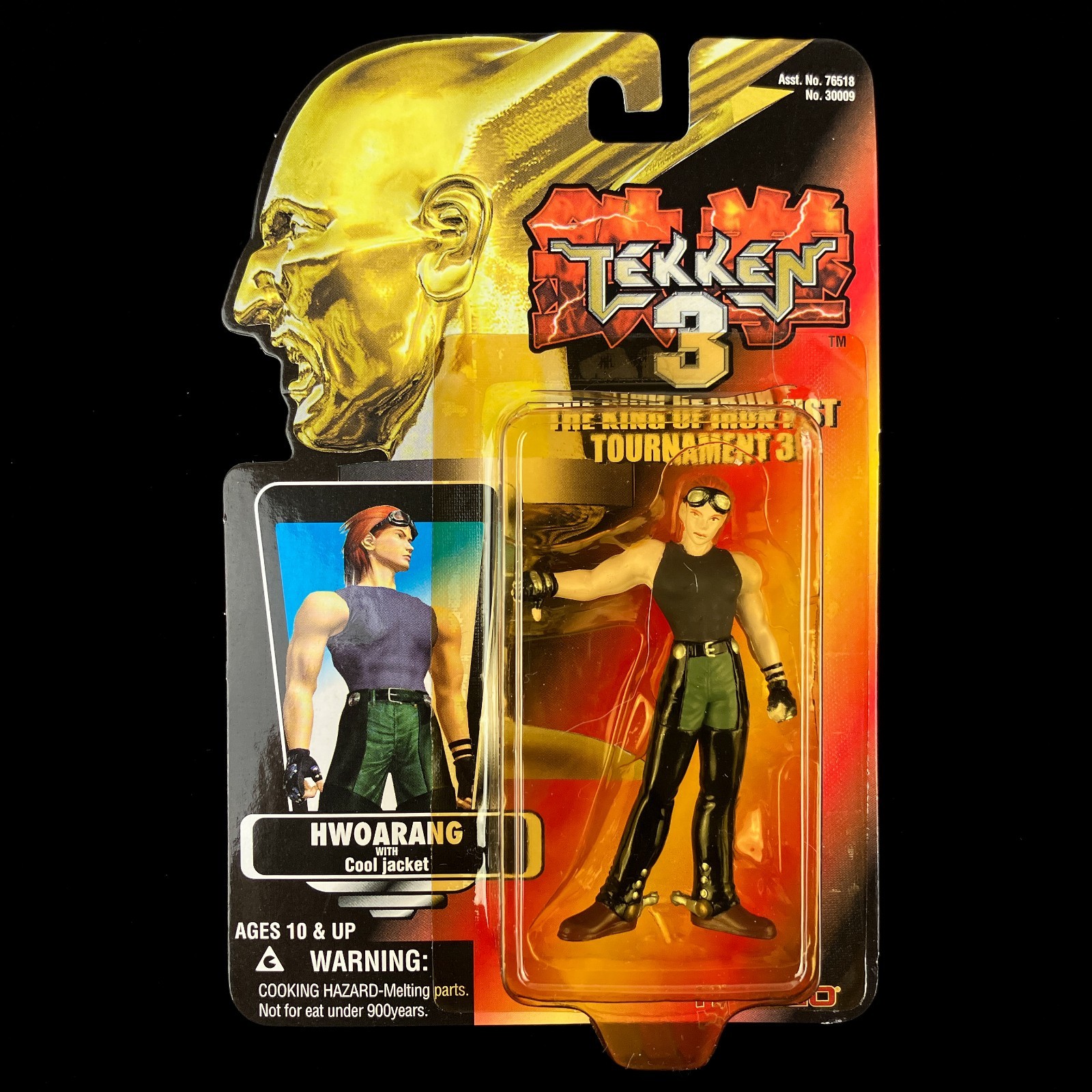 1997 Namco Tekken 3 Hwoarang Chou Kakkoii Ningyou Mini Prize Figure Japan Import
