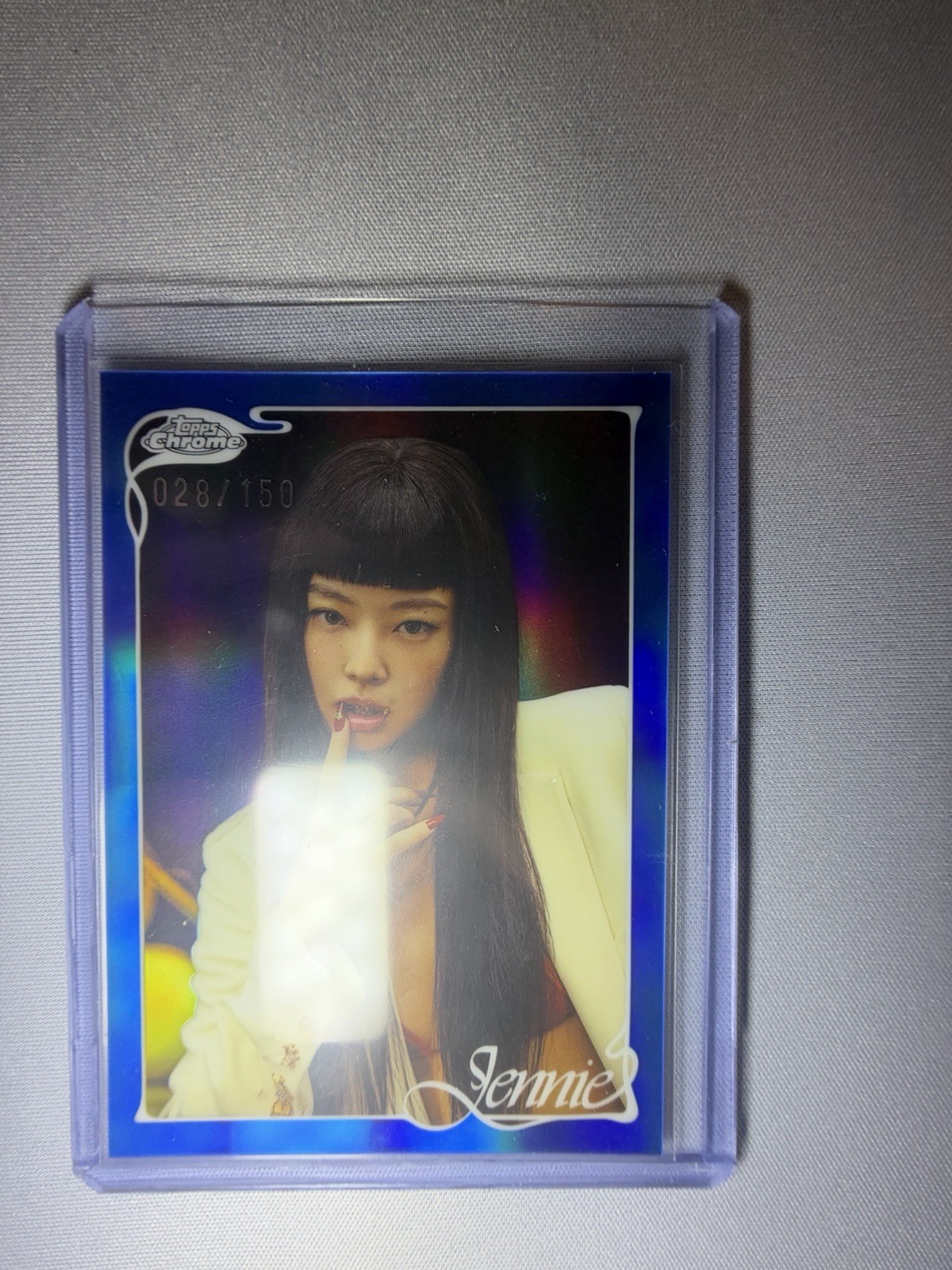 2026 Topps Chrome Jennie Base Blue Refractor Parallel 7 ExtraL 28/150 2026 Topps Chrome Jennie Base Blue Refractor Parallel 7 ExtraL 28/150