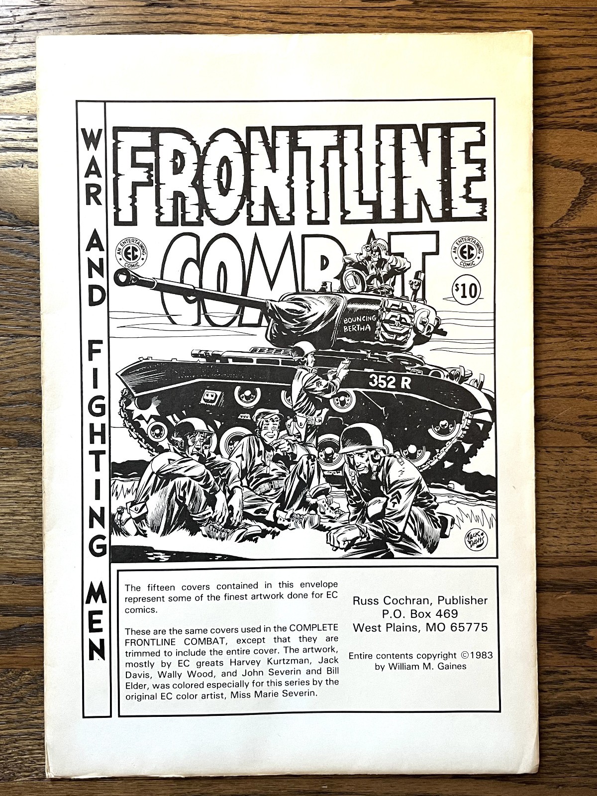 EC Comics Frontline Combat Cover Portfolio – Russ Cochran 1983 (15 Prints) EC Comics Frontline Combat Cover Portfolio – Russ Cochran 1983 (15 Prints)