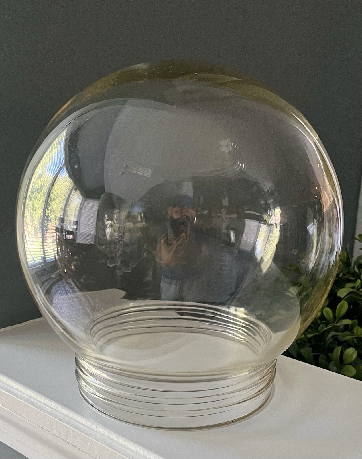 Vintage Threaded Industrial Light Globe 5.5 Inch Opening Vintage Threaded Industrial Light Globe 5.5 Inch Opening