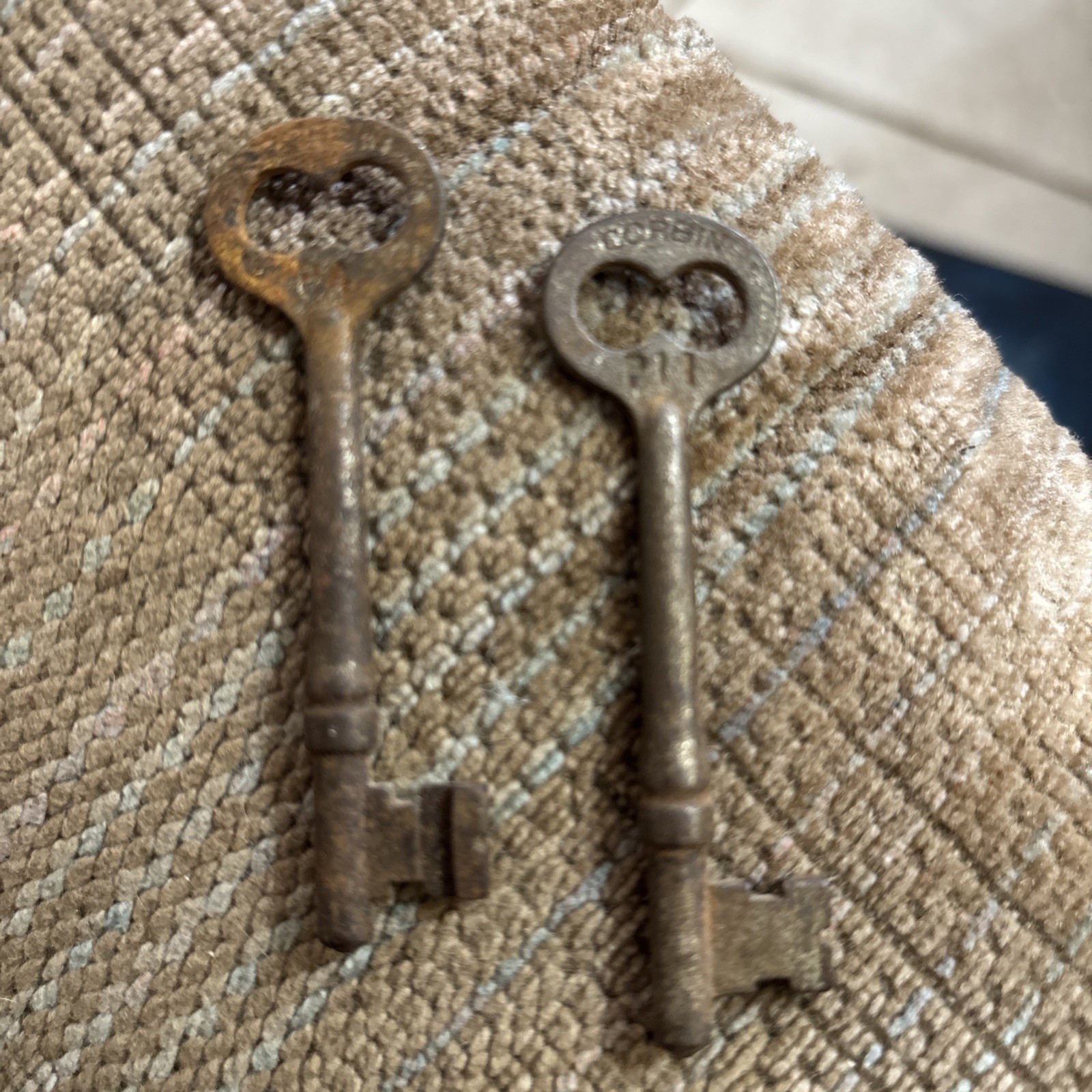 VTG Antique Corbin Mortise Door Lock Key Skeleton P4 & P11 lot