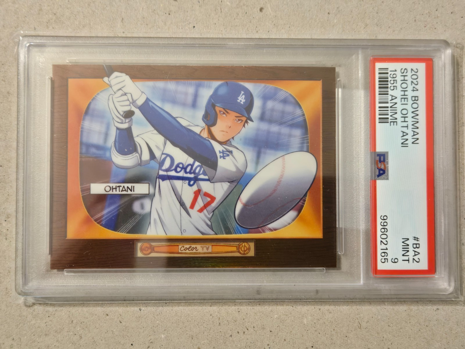 2024 BOWMAN SHOHEI OHTANI ANIME 1955 SSP CASE HIT BASEBALL GRADED PSA 9 MINT 2024 BOWMAN SHOHEI OHTANI ANIME 1955 SSP CASE HIT BASEBALL GRADED PSA 9 MINT