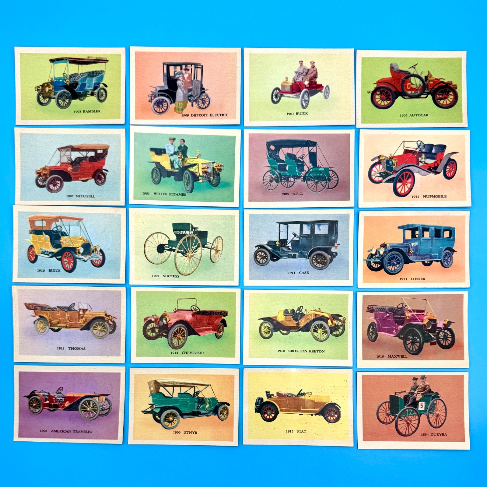 1959 Parkhurst U-339-16 Old Time Cars Incomplete Set 32/64 (200435) 1959 Parkhurst U-339-16 Old Time Cars Incomplete Set 32/64 (200435)