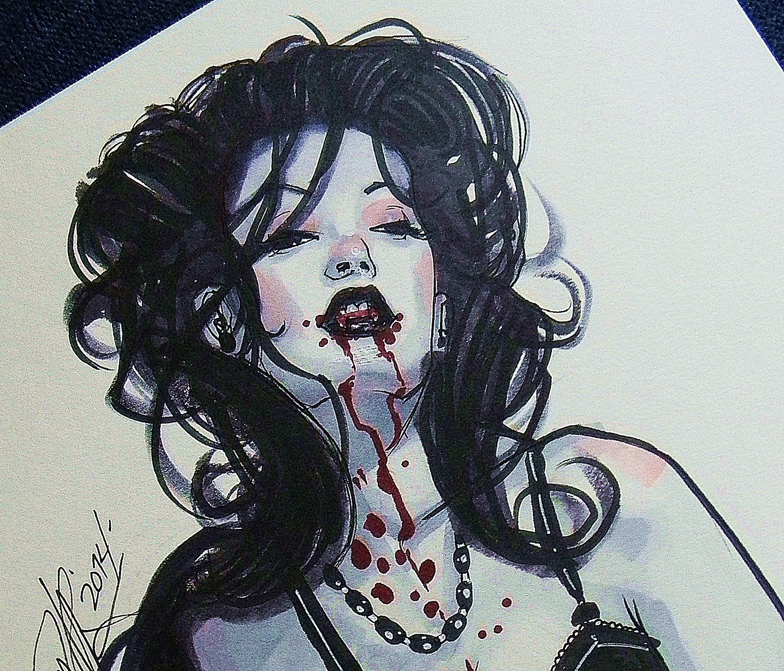 Original Comic Art Twilight Vampire Huntress Original Comic Art Twilight Vampire Huntress