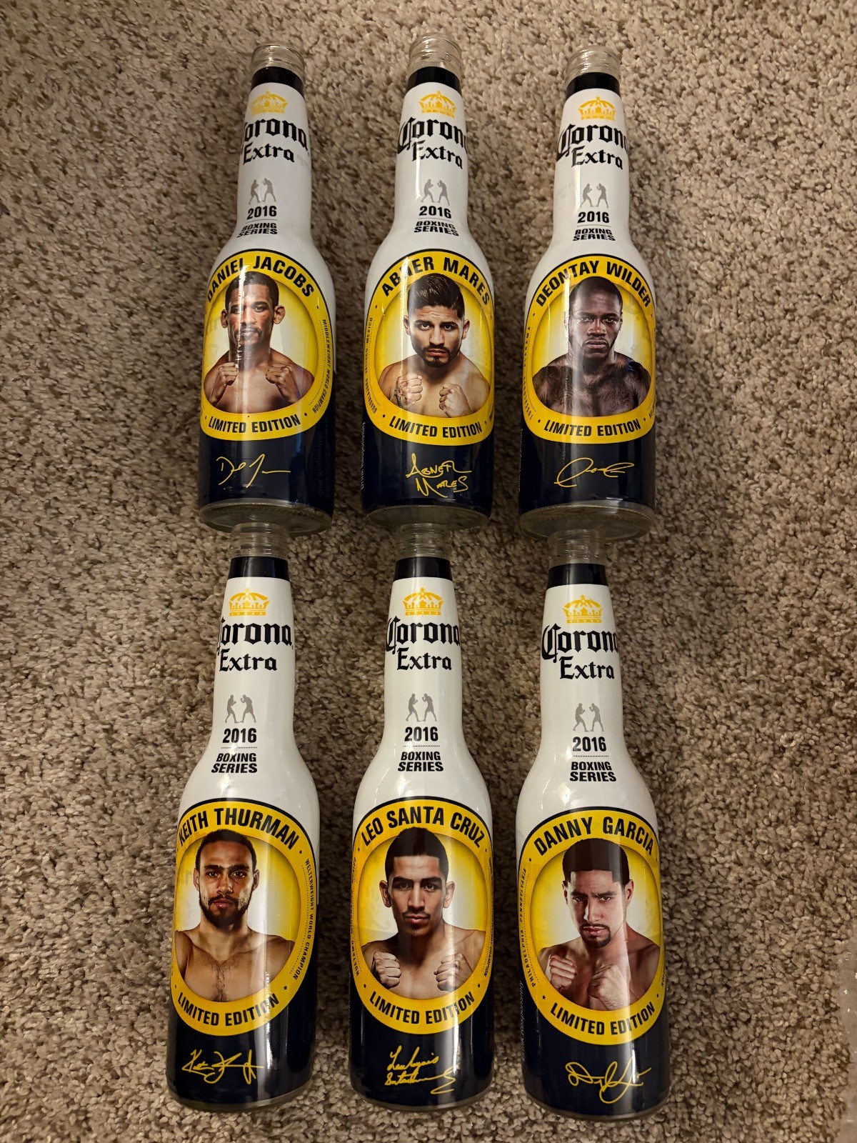 Corona Extra 2016 Boxing Series Limited Edition Set of 6 Bottles Corona Extra 2016 Boxing Series Limited Edition Set of 6 Bottles