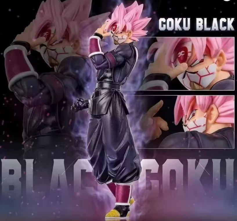 Anime Dragon Ball Super Goku Black Super Saiyan Rosé Figure 25CM PVC Statue Anime Dragon Ball Super Goku Black Super Saiyan Rosé Figure 25CM PVC Statue
