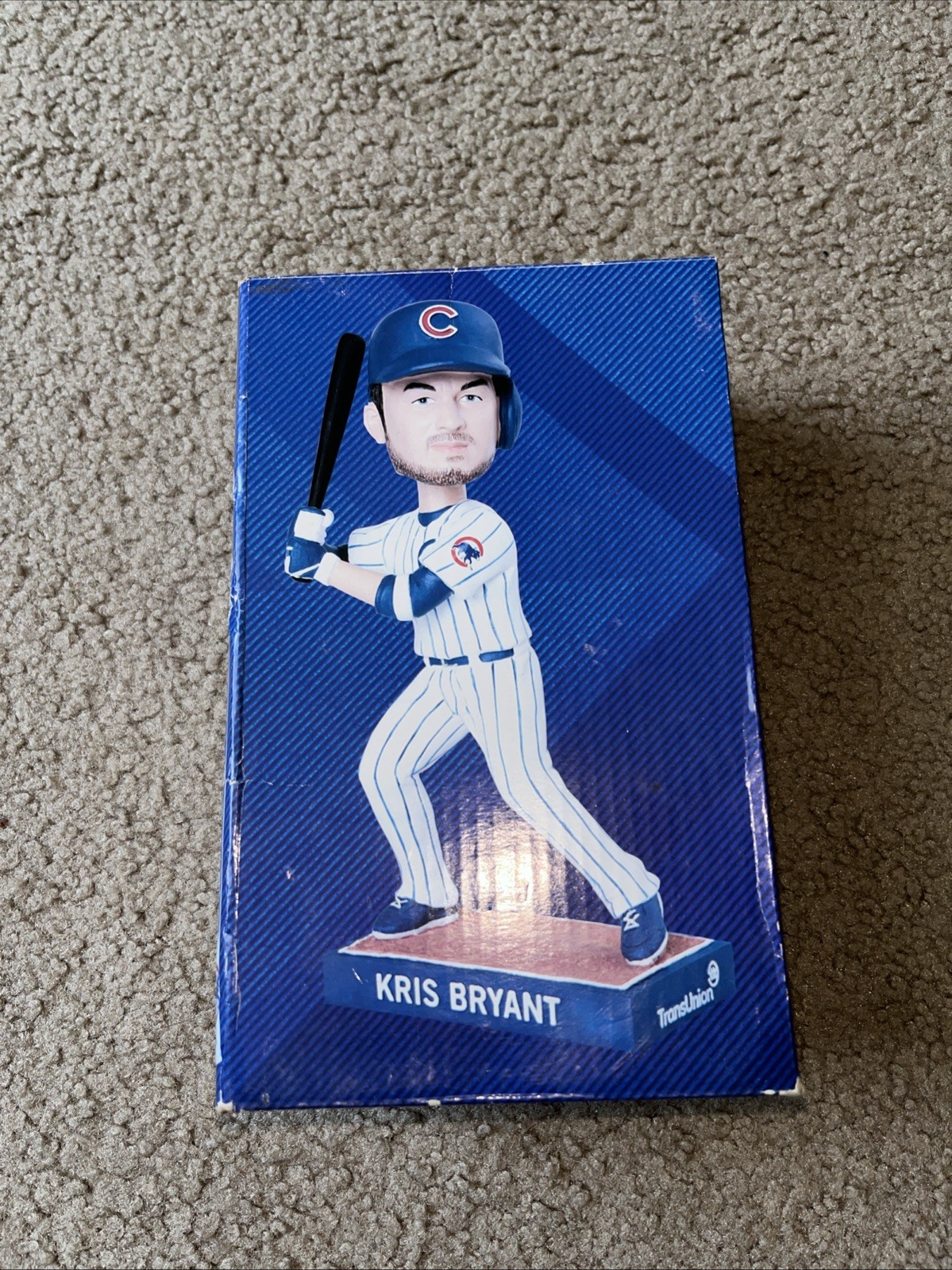Kris Bryant Chicago Cubs SGA Bobblehead TransUnion Complete Boxed In Plastic EX