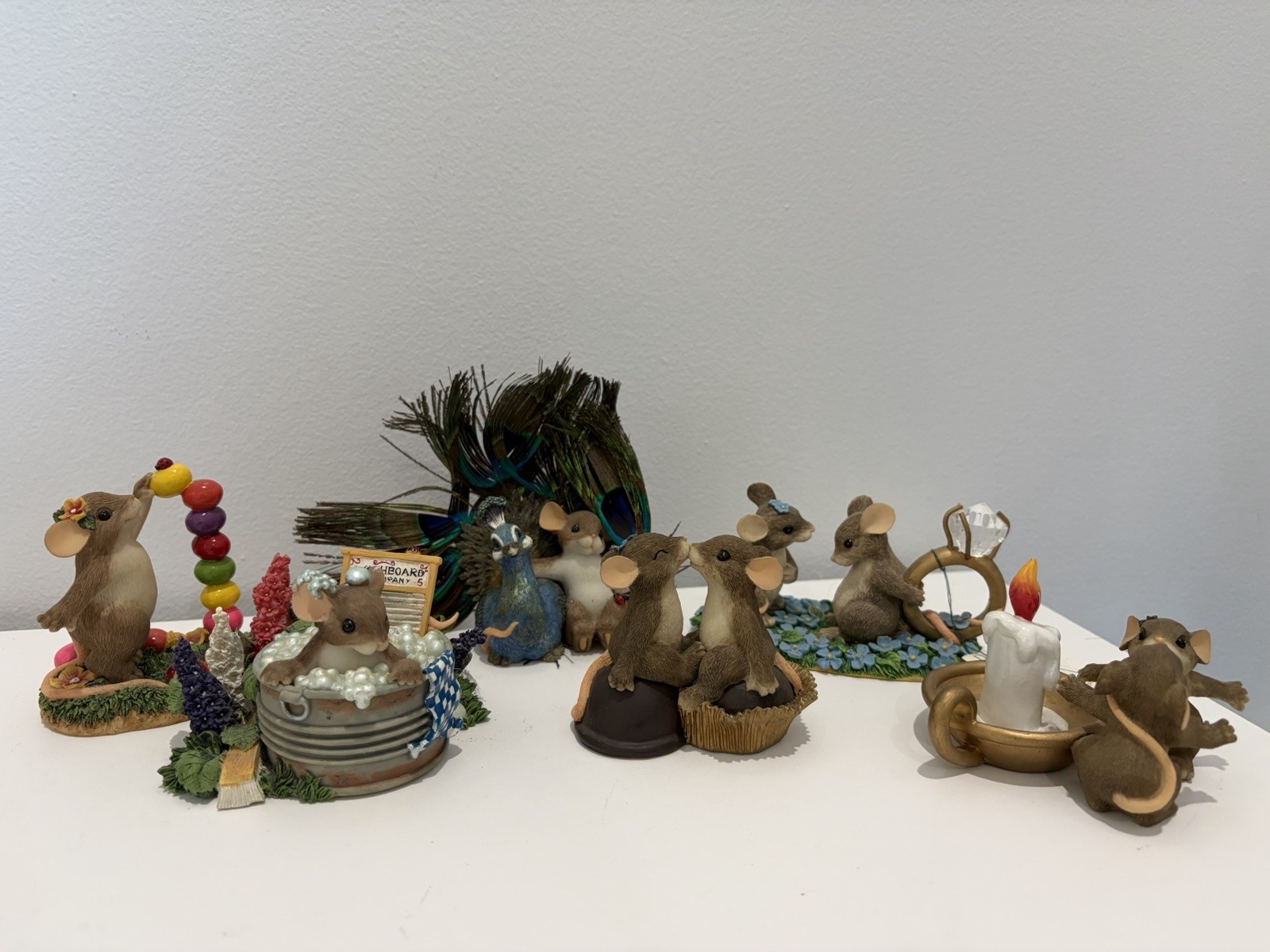 Lot of 6 Fitz & Floyd Charming Tails Mice Figurines No Boxes Lot of 6 Fitz & Floyd Charming Tails Mice Figurines No Boxes