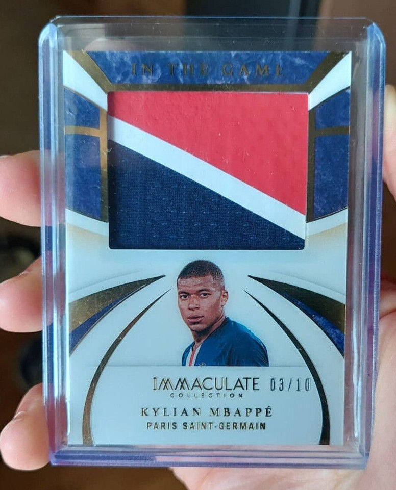 2020 Immaculate Gold In The Game Acetate KYLIAN MBAPPE 3/10 MATCH WORN Patch 