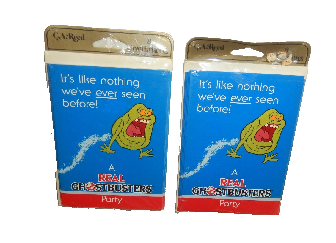 Sealed Vintage 1984 A Real Ghostbusters Party Invitations 2 Packs 16 Total Sealed Vintage 1984 A Real Ghostbusters Party Invitations 2 Packs 16 Total