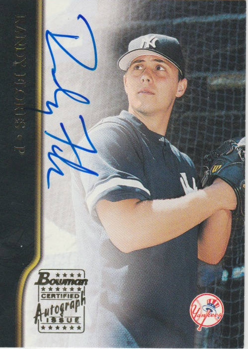 Randy Flores 2002 Topps Bowman Certified Autograph Issue auto card BA-RF