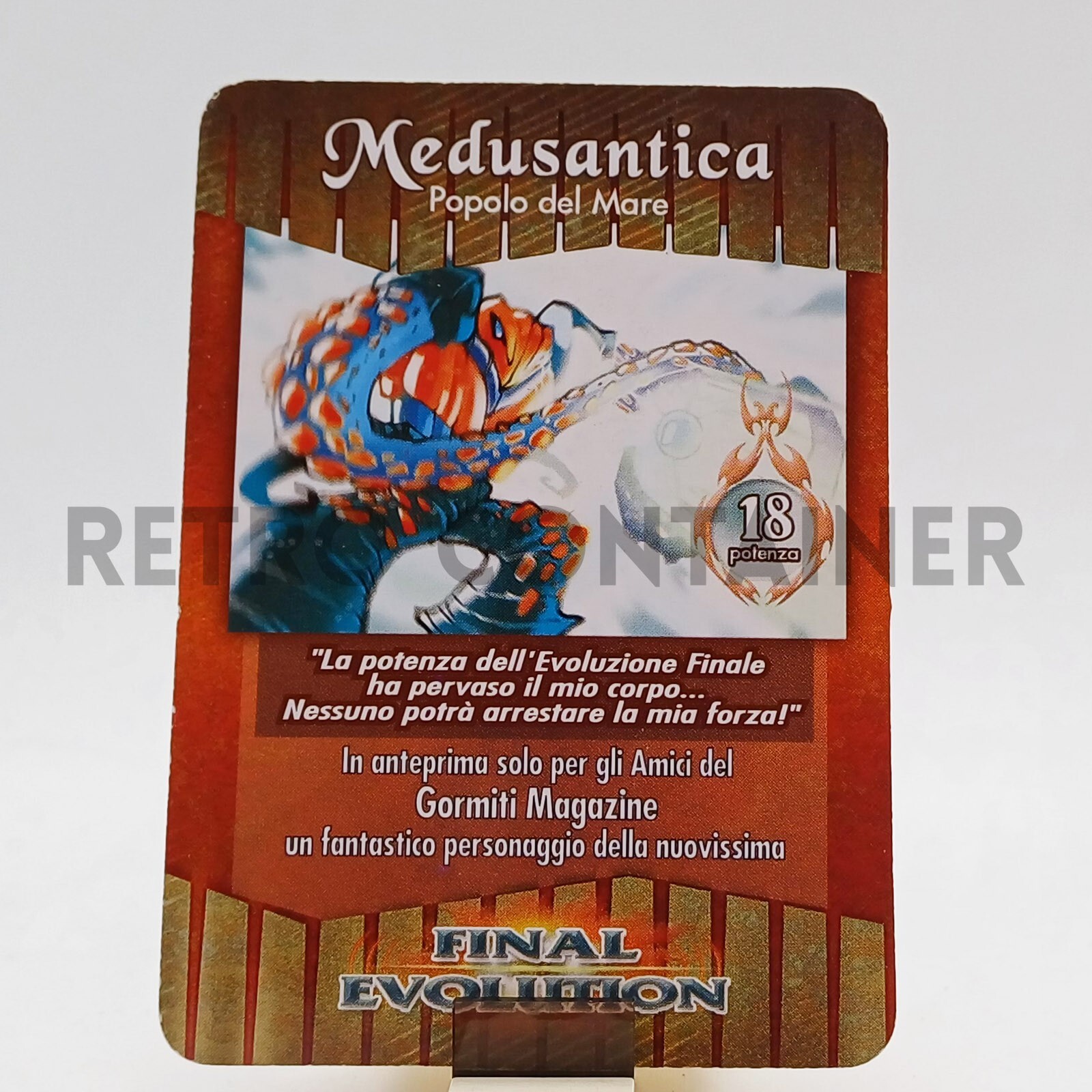 GORMITI Vintage - Card Final Evolution - Medusantica Gormiti Magazine Limited