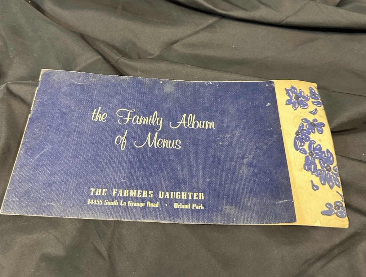 Vintage 1960’s The Farmers Daughter Restaurant Menu