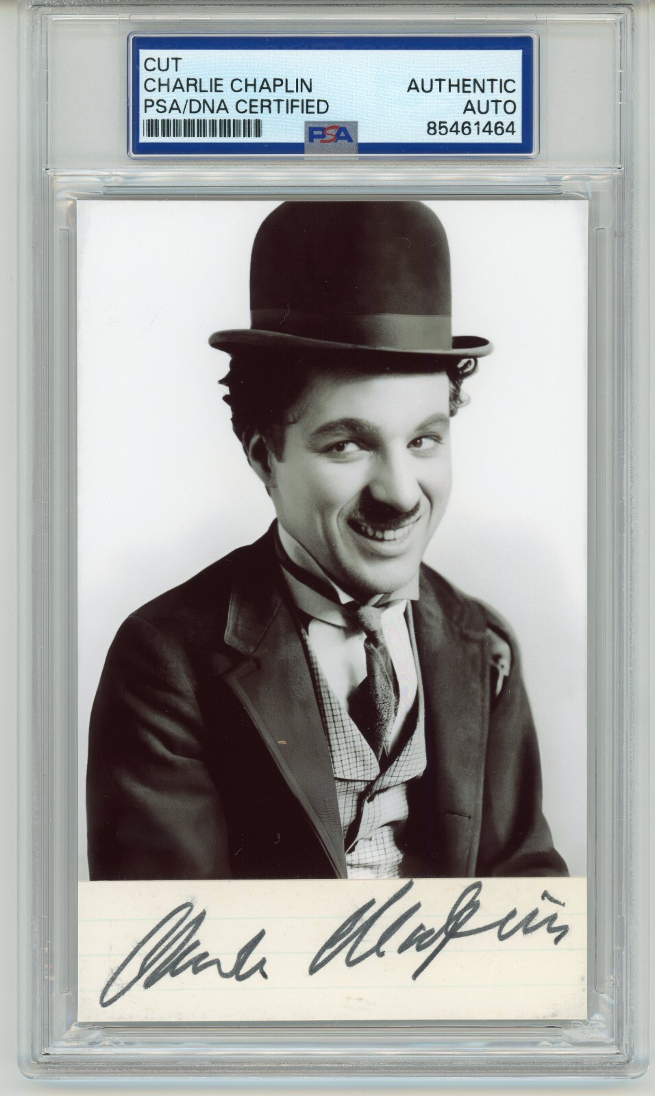 Charlie Chaplin ~ Signed Autographed The Tramp Signature ~ PSA DNA Encased Charlie Chaplin ~ Signed Autographed The Tramp Signature ~ PSA DNA Encased