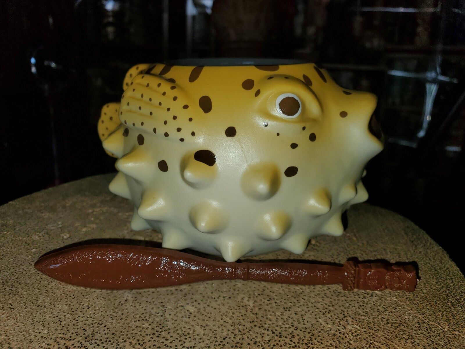 Tiki mug Trader Vic’s Blowfish Puffer Fish 16 oz Ceramic brand new