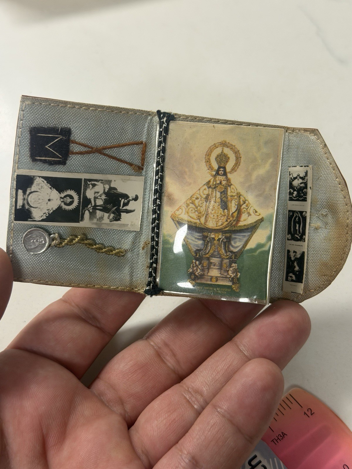 Antique Catholic Pocket Shrine Relic San Juan de Los Lagos,Santo Niño de Atocha Antique Catholic Pocket Shrine Relic San Juan de Los Lagos,Santo Niño de Atocha
