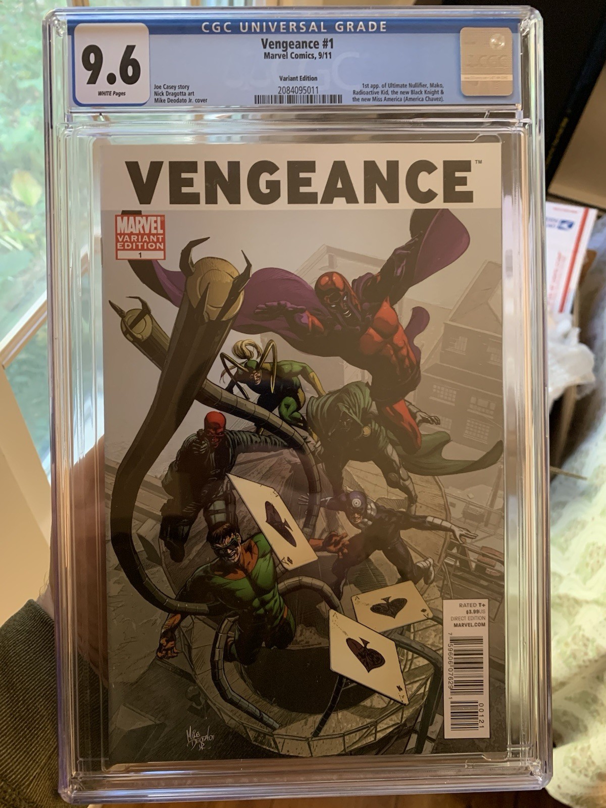 Vengeance #1 CGC 9.6 Marvel 2011 Deodato 1:15 Variant 1st America Chavez Vengeance #1 CGC 9.6 Marvel 2011 Deodato 1:15 Variant 1st America Chavez