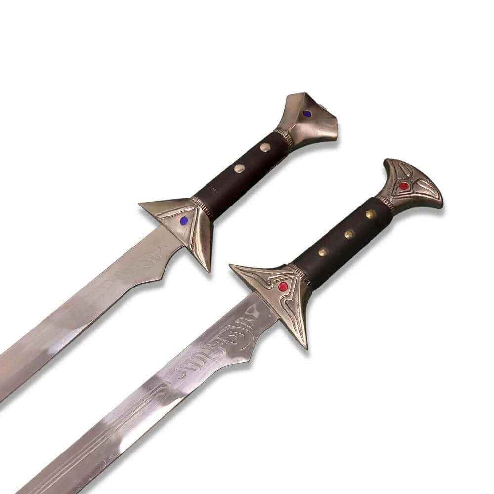 Drizzt Do'Urden Scimitar Sword Set Twinkle & Icingdeath Steel Forgotten Realms