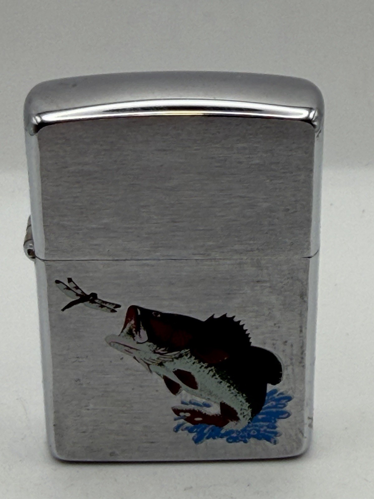 Vintage 1993 Jumping Bass Chrome Zippo Lighter NEW