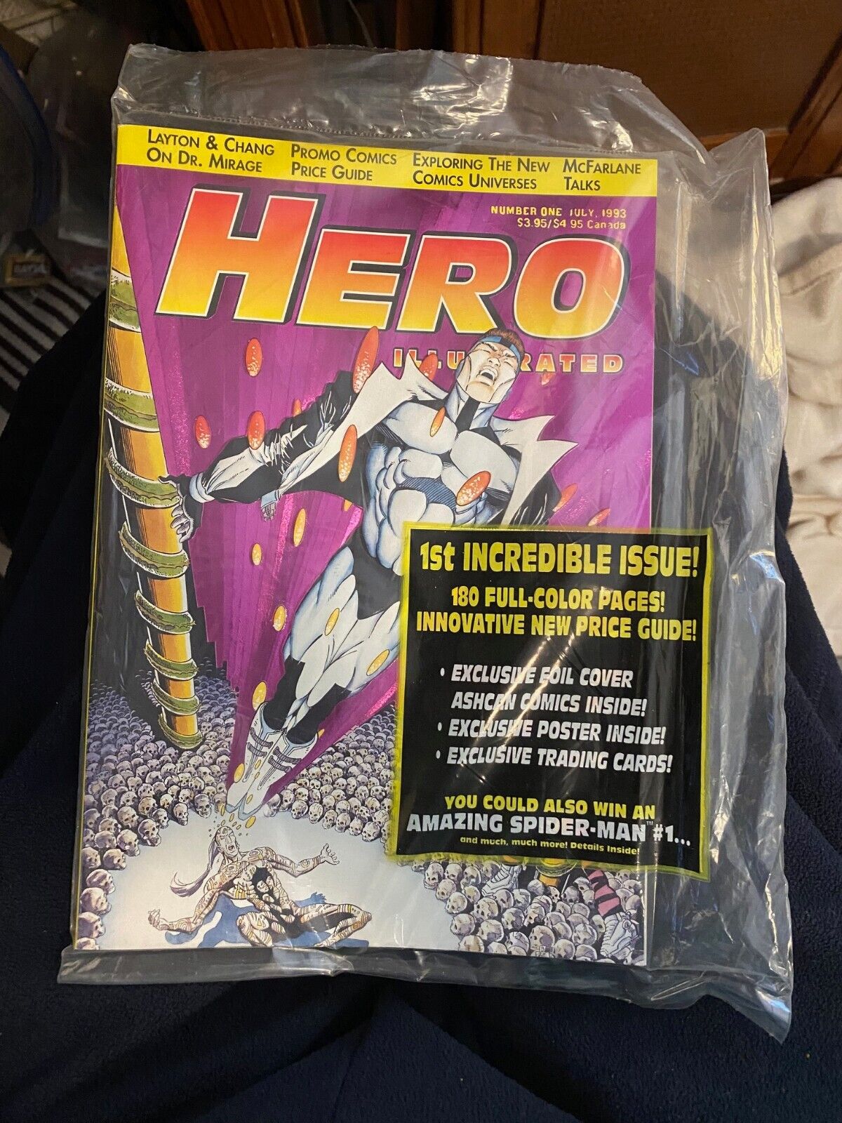 1993 Hero Illustrated Price Guide Sealed with Ashcans & Trading Cards