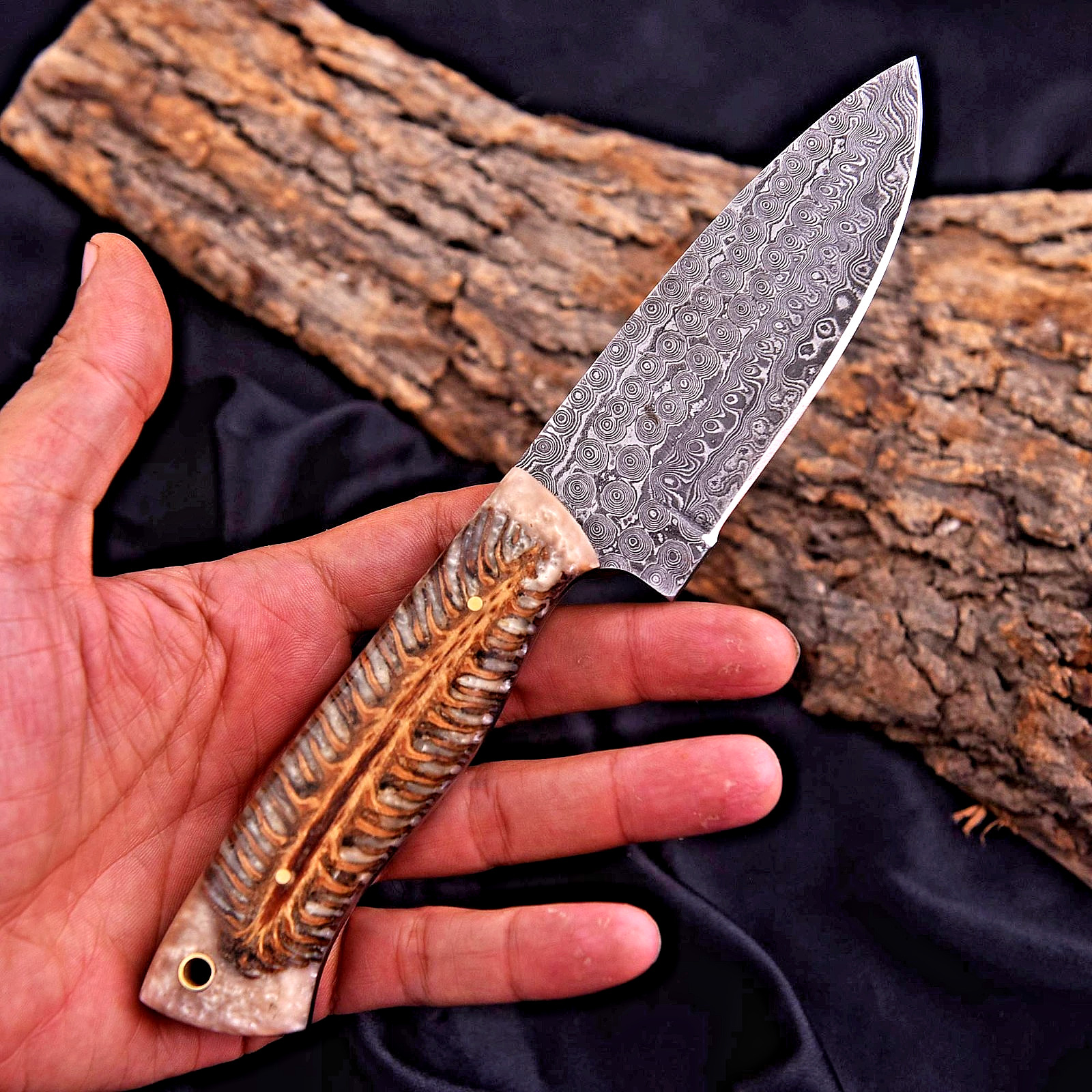 Custom HandMade Forged Damascus Steel Blade Hunting Survival Knife 2934 Custom HandMade Forged Damascus Steel Blade Hunting Survival Knife 2934