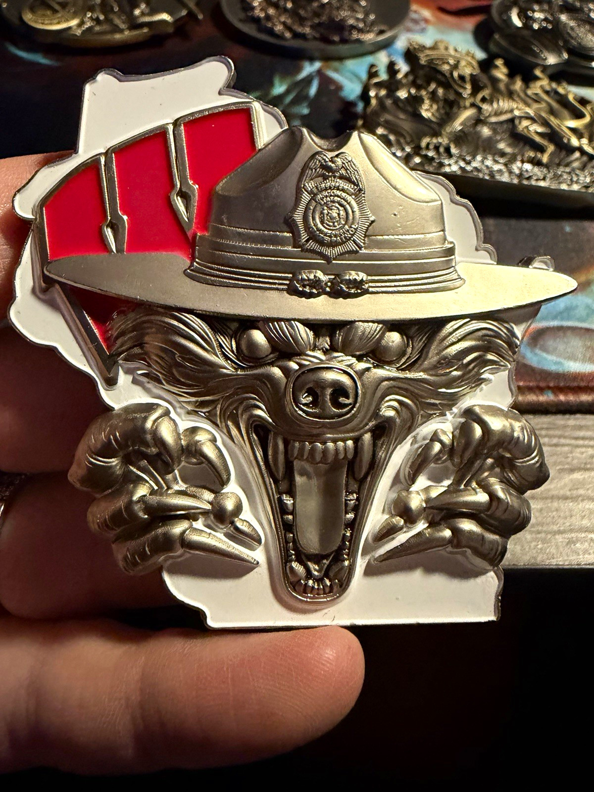 Rare Macks Designs Wisconsin State Troopers challenge coin Rare Macks Designs Wisconsin State Troopers challenge coin