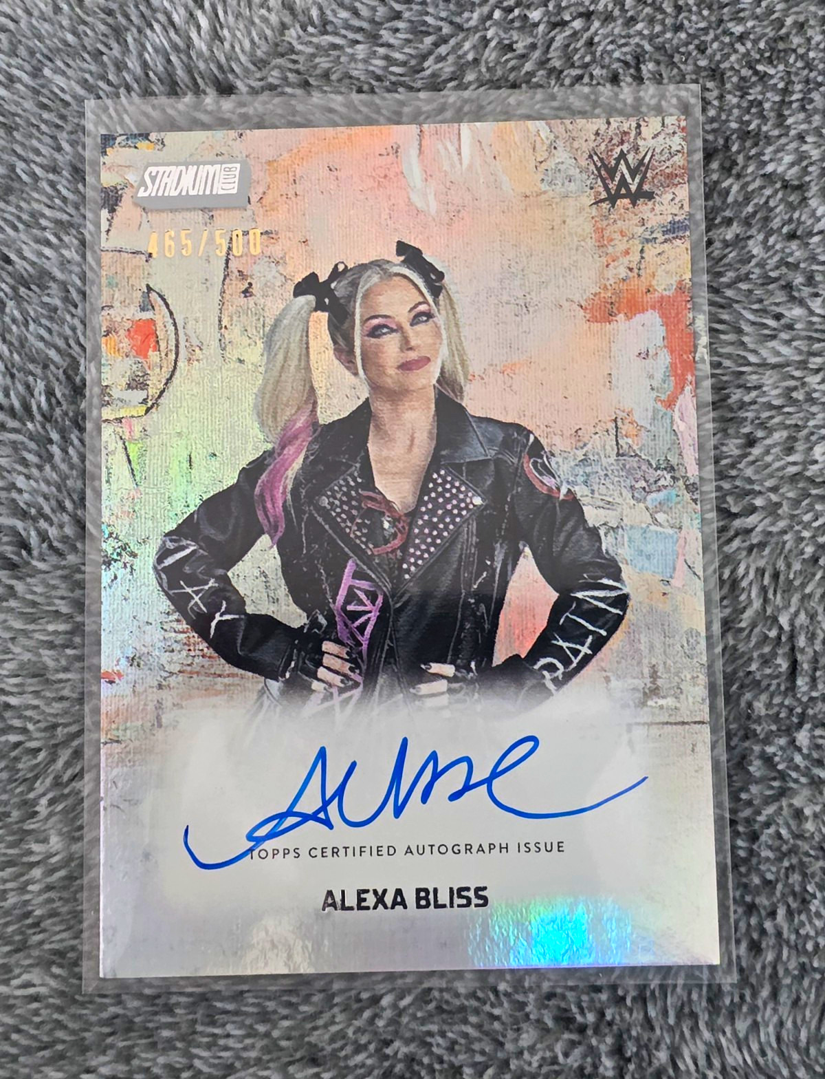 Topps 2026 Stadium Club WWE Abstract Autographs AA-ALX Alexa Bliss Auto #/500 Topps 2026 Stadium Club WWE Abstract Autographs AA-ALX Alexa Bliss Auto #/500
