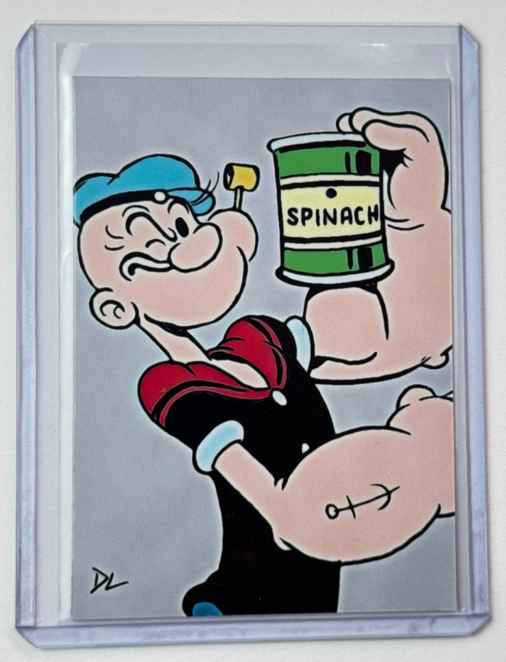 Popeye Limited Edition Artist Signed “Cartoon Classic” Trading Card 6/10 Popeye Limited Edition Artist Signed “Cartoon Classic” Trading Card 6/10