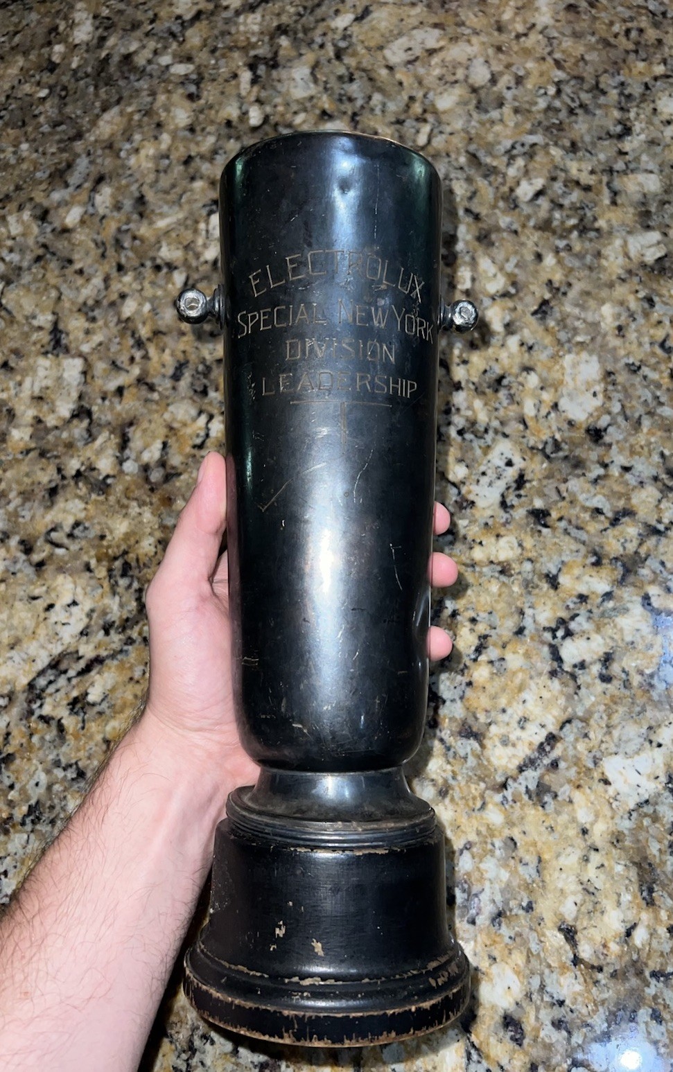 Vintage 1939 Electrolux Sales Trophy Award Columbia Store Display Engine Piston Vintage 1939 Electrolux Sales Trophy Award Columbia Store Display Engine Piston
