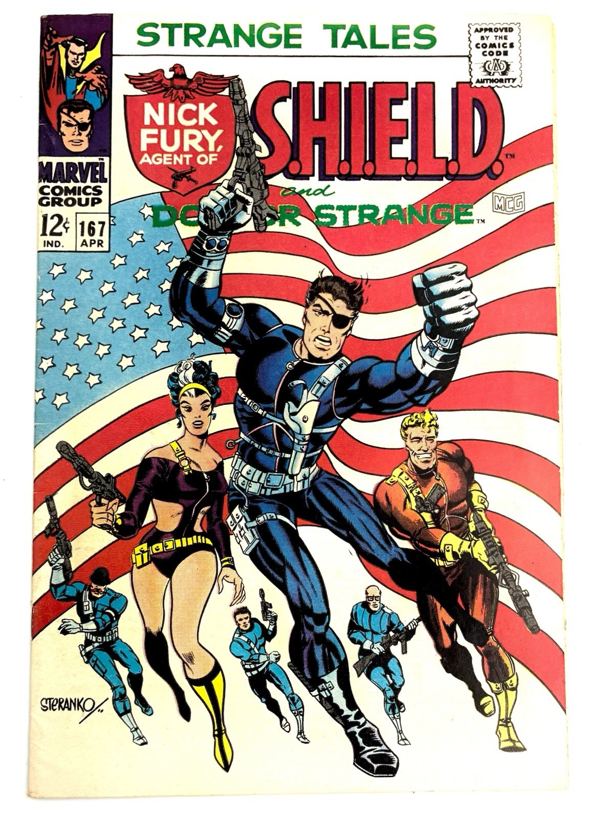 Strange Tales #167  1968 6.0 F🔑 Iconic Cover Jim Steranko