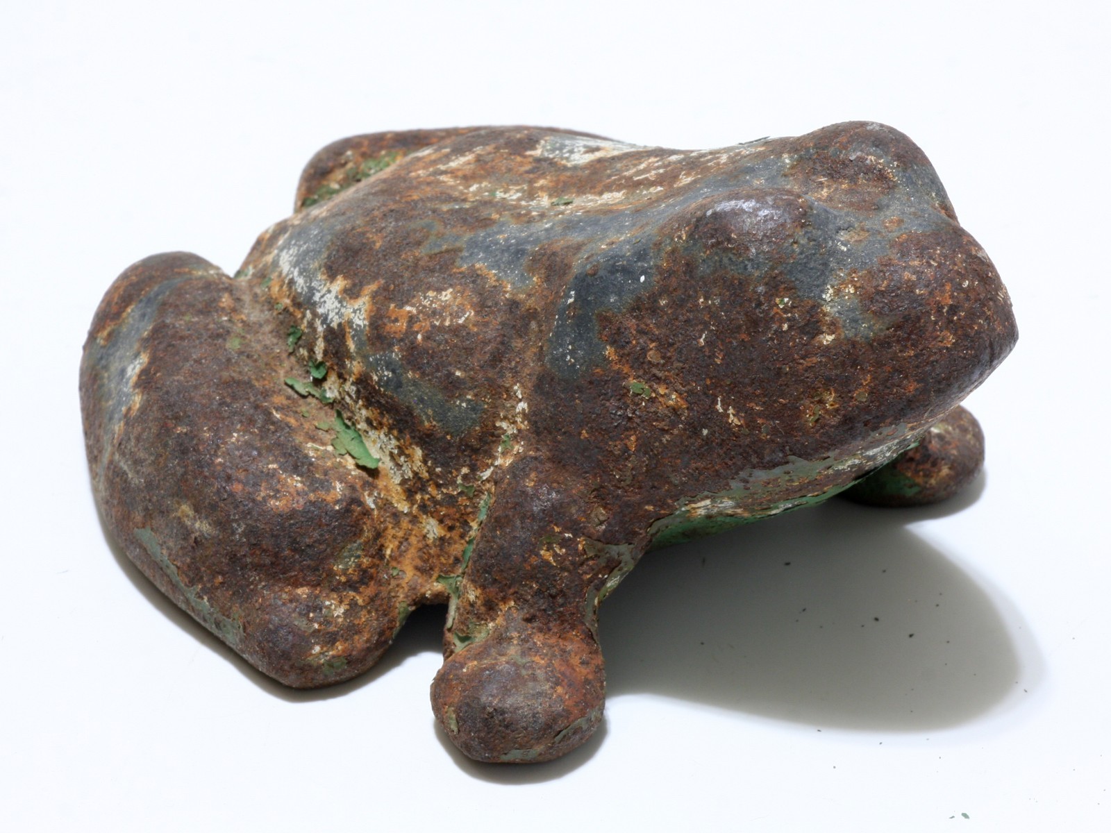 Frog Doorstop Cast Iron Antique Garden Toad Rusty Chippy Paint Heavy LQQK Frog Doorstop Cast Iron Antique Garden Toad Rusty Chippy Paint Heavy LQQK