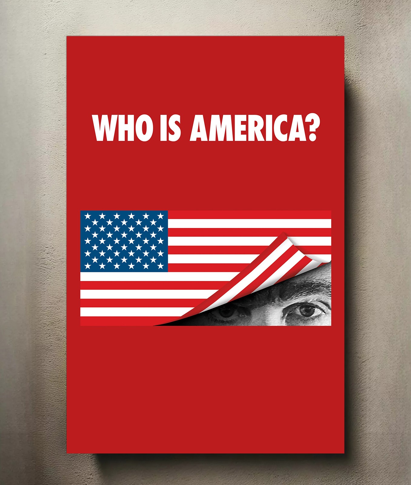 Who Is America? 8x12 Metal TV Show Poster Sign
