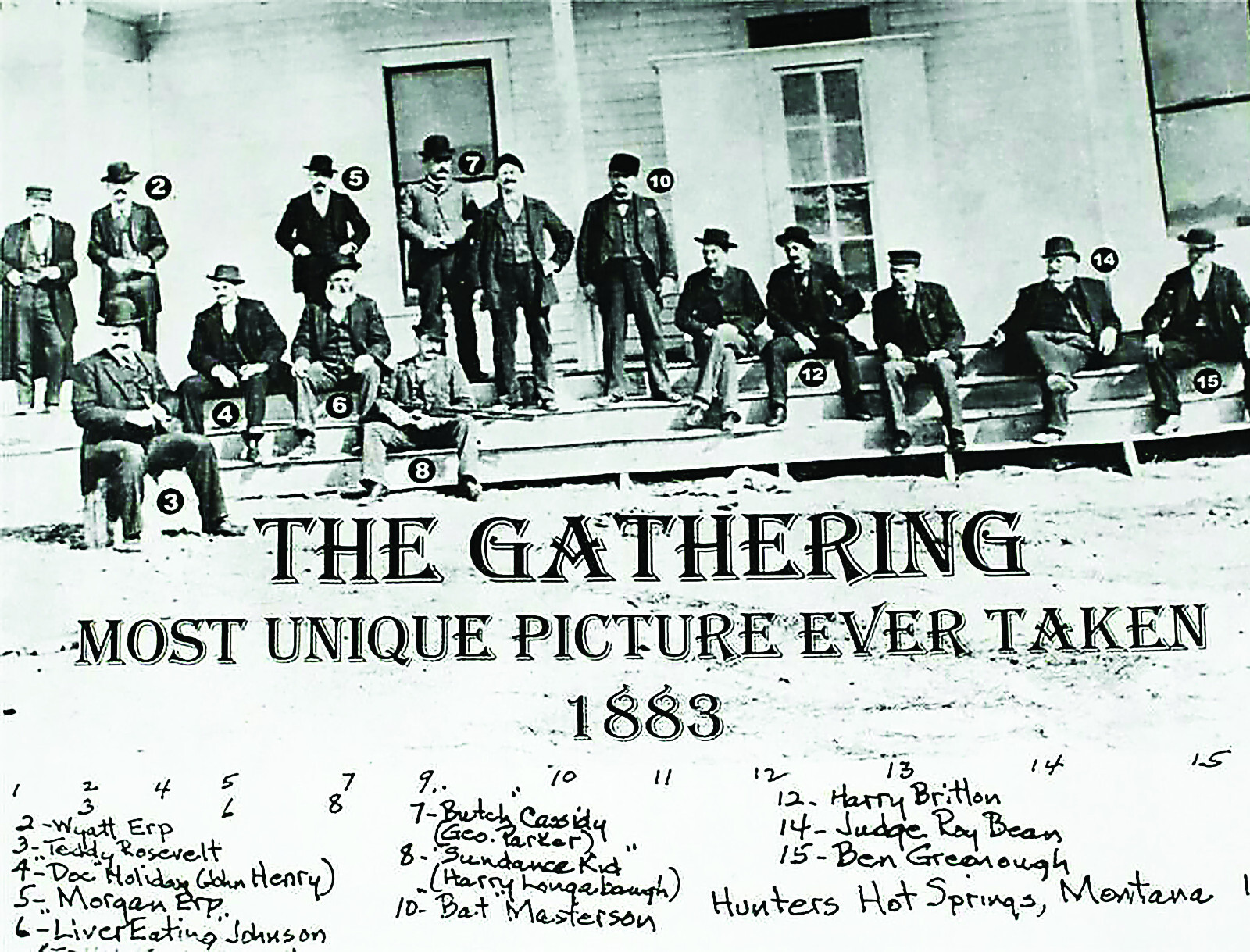 WYATT EARP DOC HOLLIDAY BUTCH SUNDANCE KID 1883 THE GATHERING PHOTO 8X10 POSTER WYATT EARP DOC HOLLIDAY BUTCH SUNDANCE KID 1883 THE GATHERING PHOTO 8X10 POSTER