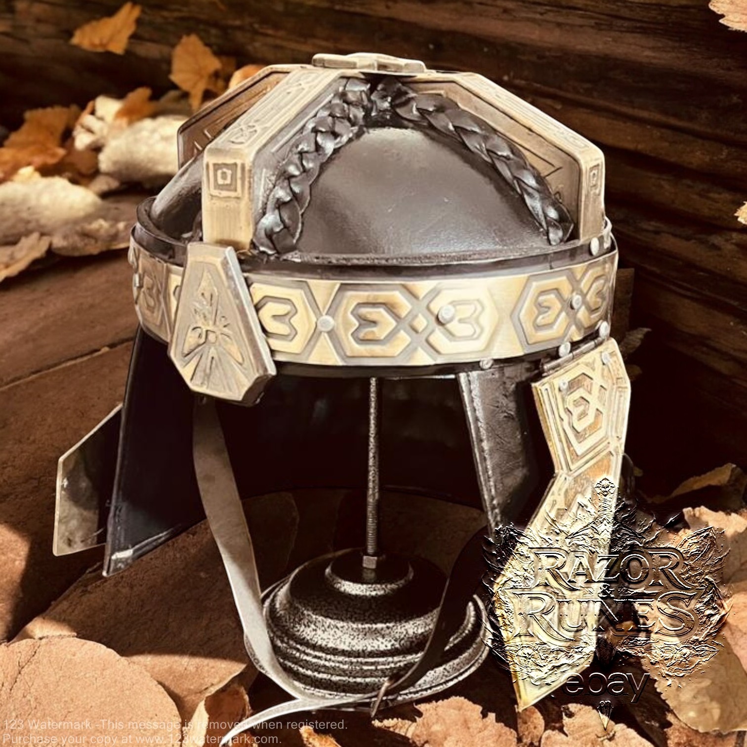 Gimli Helmet Lord of the Rings fantasy movie w/ Display Stand Premium Gift Him Gimli Helmet Lord of the Rings fantasy movie w/ Display Stand Premium Gift Him