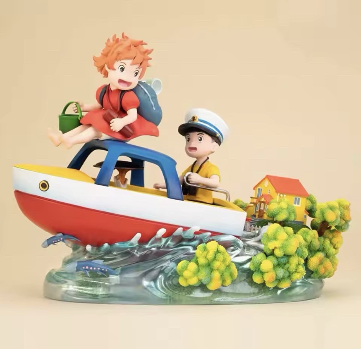 Hayao Miyazaki Ponyo & Sosuke Anime Figure PVC Statue Studio Ghibli Collectible