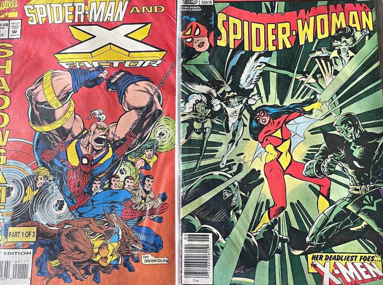 • Comic Marvel Spider-Woman #38 (1981) Direct Ed Spider-Man X-Factor Shooter Lot • Comic Marvel Spider-Woman #38 (1981) Direct Ed Spider-Man X-Factor Shooter Lot