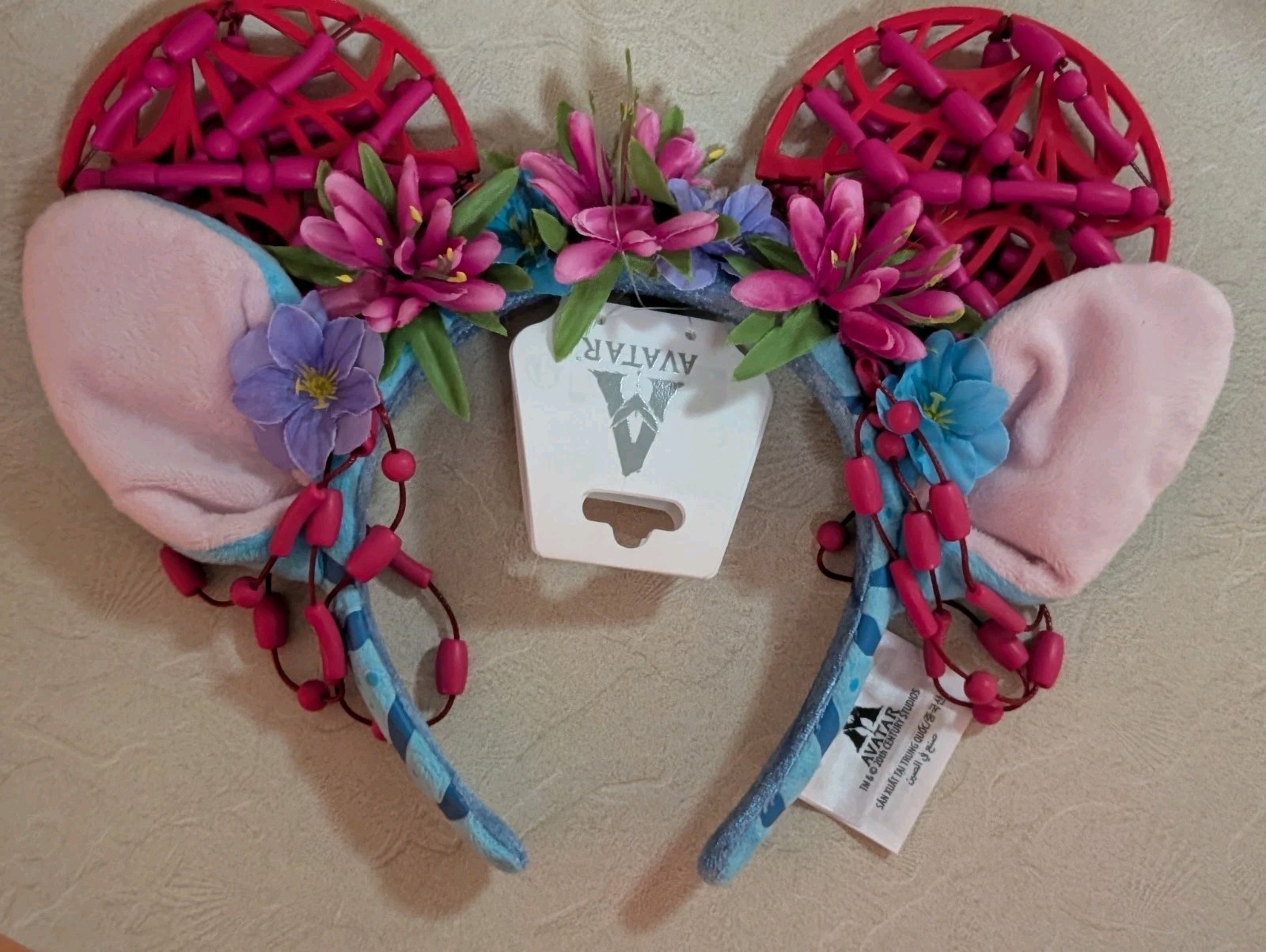 Disney Parks Avatar Pandora Beaded Floral Na'vi Ears Headband New 2026 Disney Parks Avatar Pandora Beaded Floral Na'vi Ears Headband New 2026