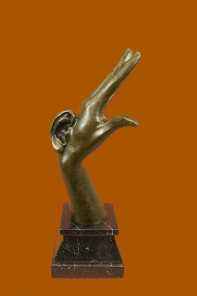 Modern Art Sculpture Original Hand with Large Ear Abstract Bronze Sculpture ART Modern Art Sculpture Original Hand with Large Ear Abstract Bronze Sculpture ART