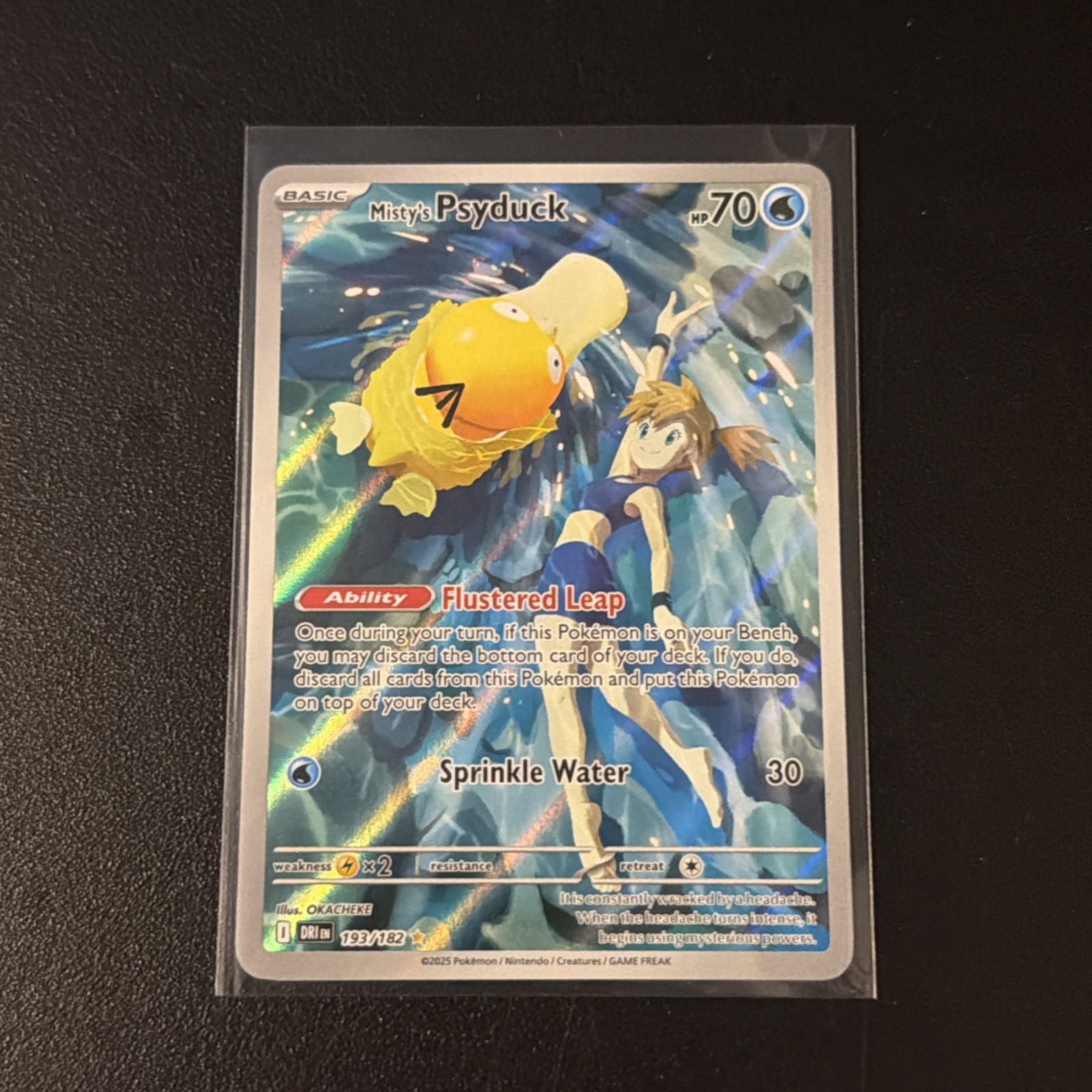 Misty’s Psyduck 193/182 - Sv10 Destined Rivals Illustration Rare Holo - NM Misty’s Psyduck 193/182 - Sv10 Destined Rivals Illustration Rare Holo - NM