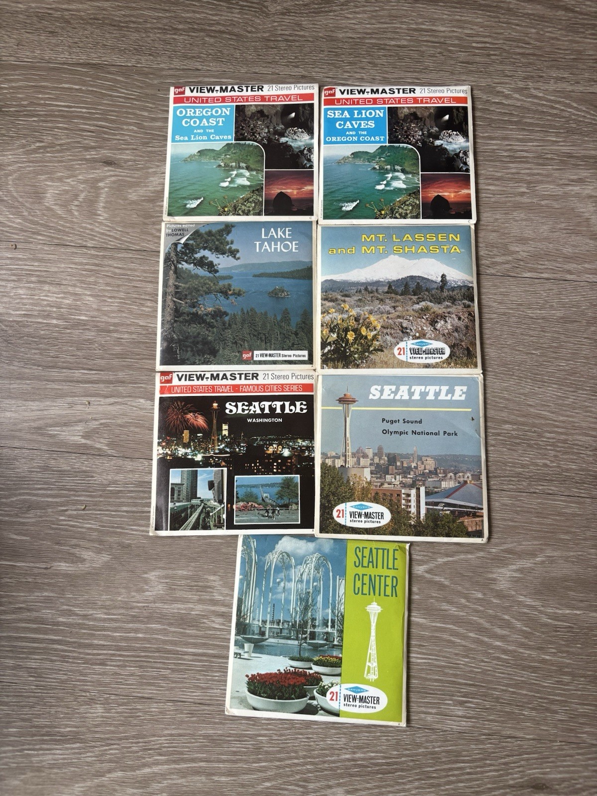 Vintage View-Master Lot 7 Reels 60s Seattle,Oregon, Puget Sound Gaf And Sawyer Vintage View-Master Lot 7 Reels 60s Seattle,Oregon, Puget Sound Gaf And Sawyer