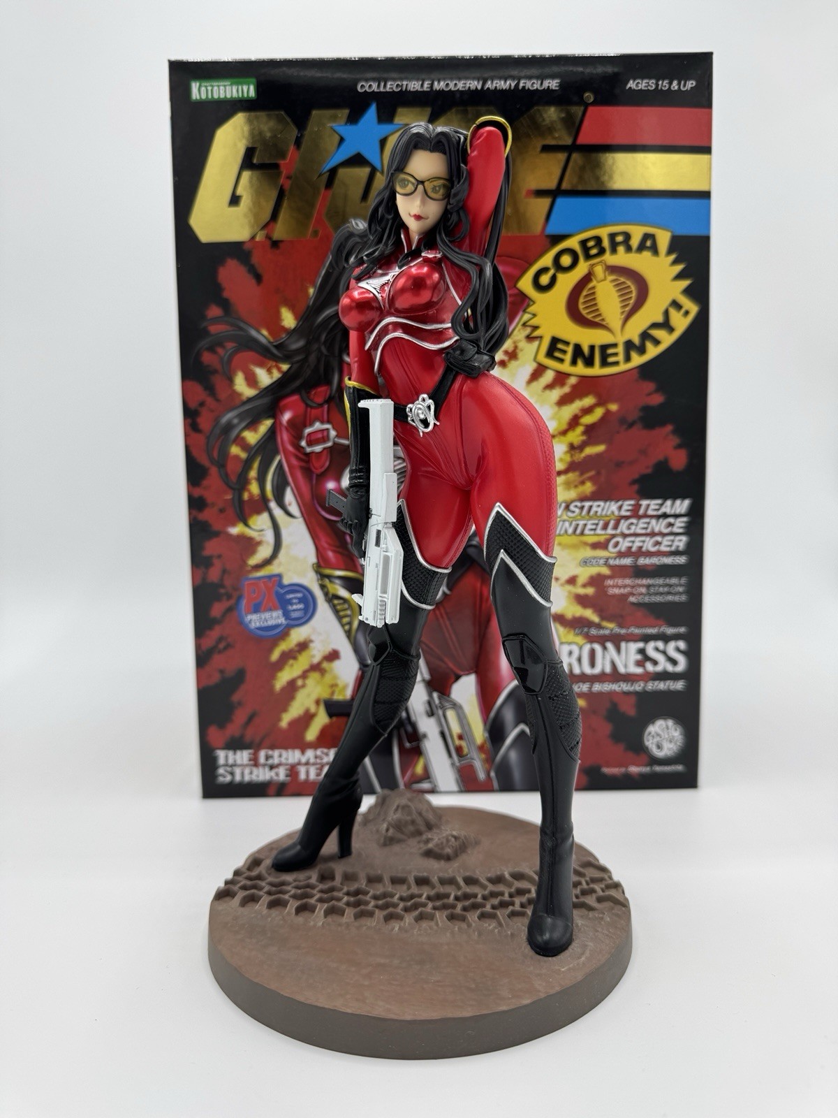 KOTOBUKIYA G.I.JOE Bishoujo Baroness Crimson Strike Team 1/7 Figure Red KOTOBUKIYA G.I.JOE Bishoujo Baroness Crimson Strike Team 1/7 Figure Red