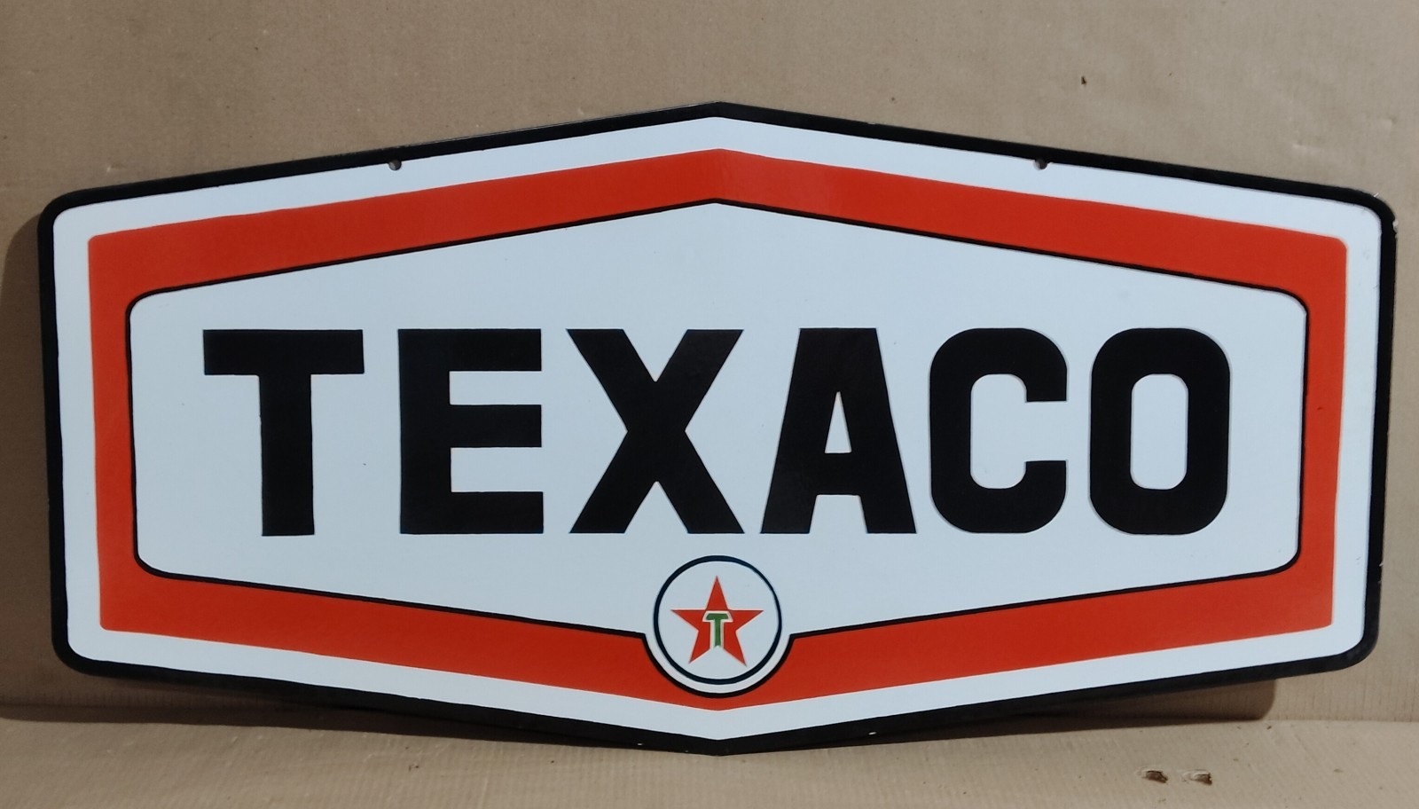 Texaco Porcelain Enamel Sign  36 x 18  Inches 2 Sided