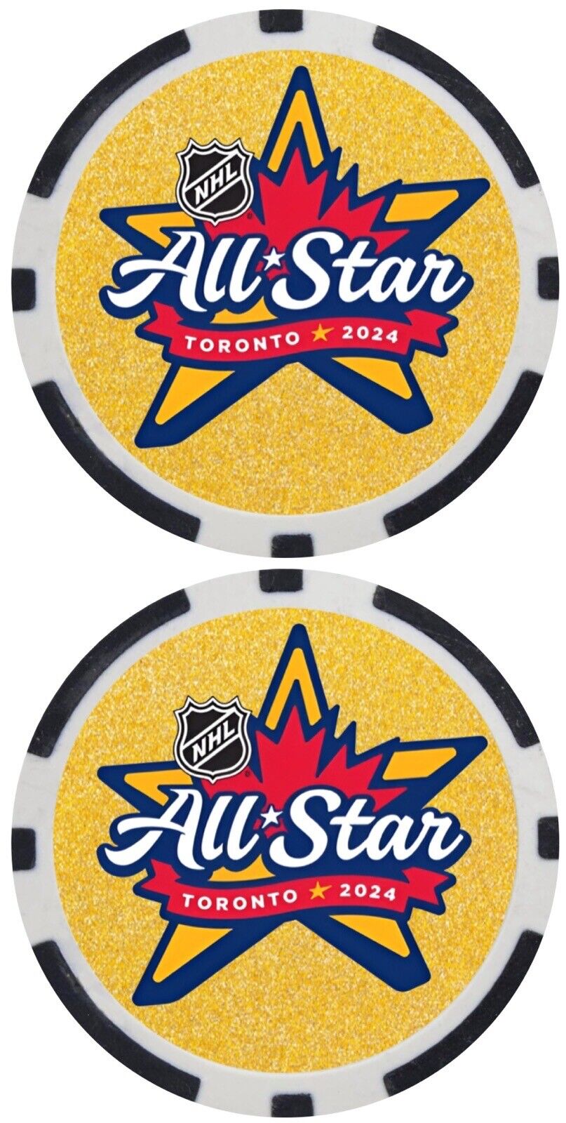 2024 NHL ALL STARS - COMMEMORATIVE POKER CHIP-  ***SIGNED***