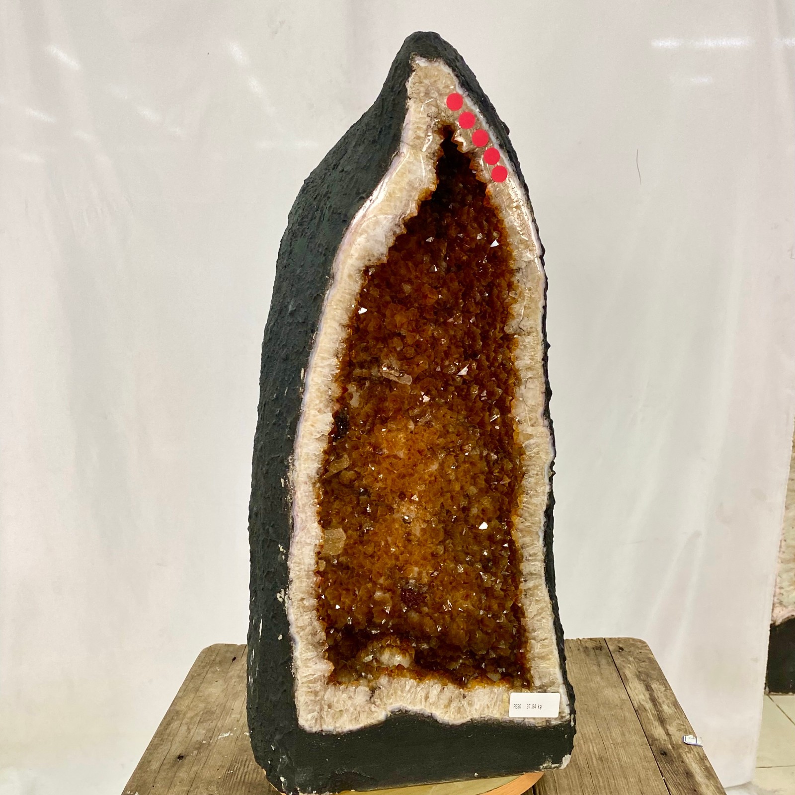 82.6LB Natural citrine geode quartz cluster crystal Cathedrals specimen Healing 82.6LB Natural citrine geode quartz cluster crystal Cathedrals specimen Healing