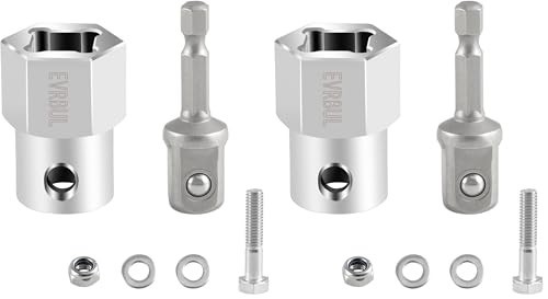 2 Pack Stainless Steel Drill Adapter for Trailer Jack Crank Handle 1/2 Inch 2 Pack Stainless Steel Drill Adapter for Trailer Jack Crank Handle 1/2 Inch