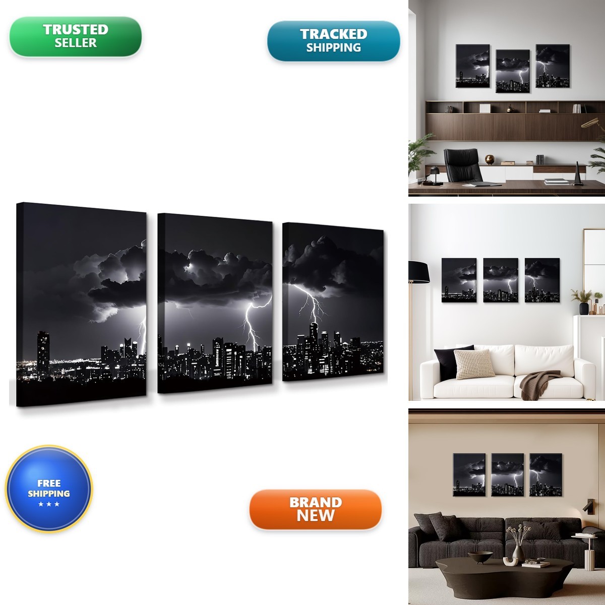 QPOKLAF Black and White Wall Art Canvas Prints Set of 3 (12\ QPOKLAF Black and White Wall Art Canvas Prints Set of 3 (12\