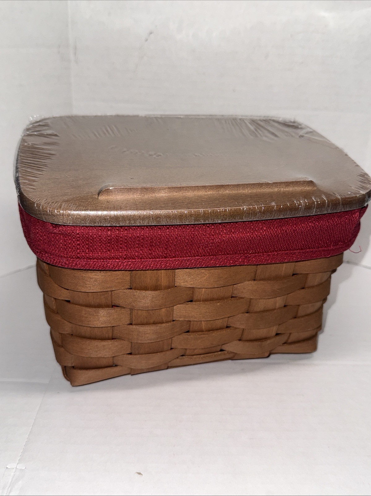 Longaberger Large Recipe Basket Lid Warm Brown, Basket, Liner, Plastic New Longaberger Large Recipe Basket Lid Warm Brown, Basket, Liner, Plastic New