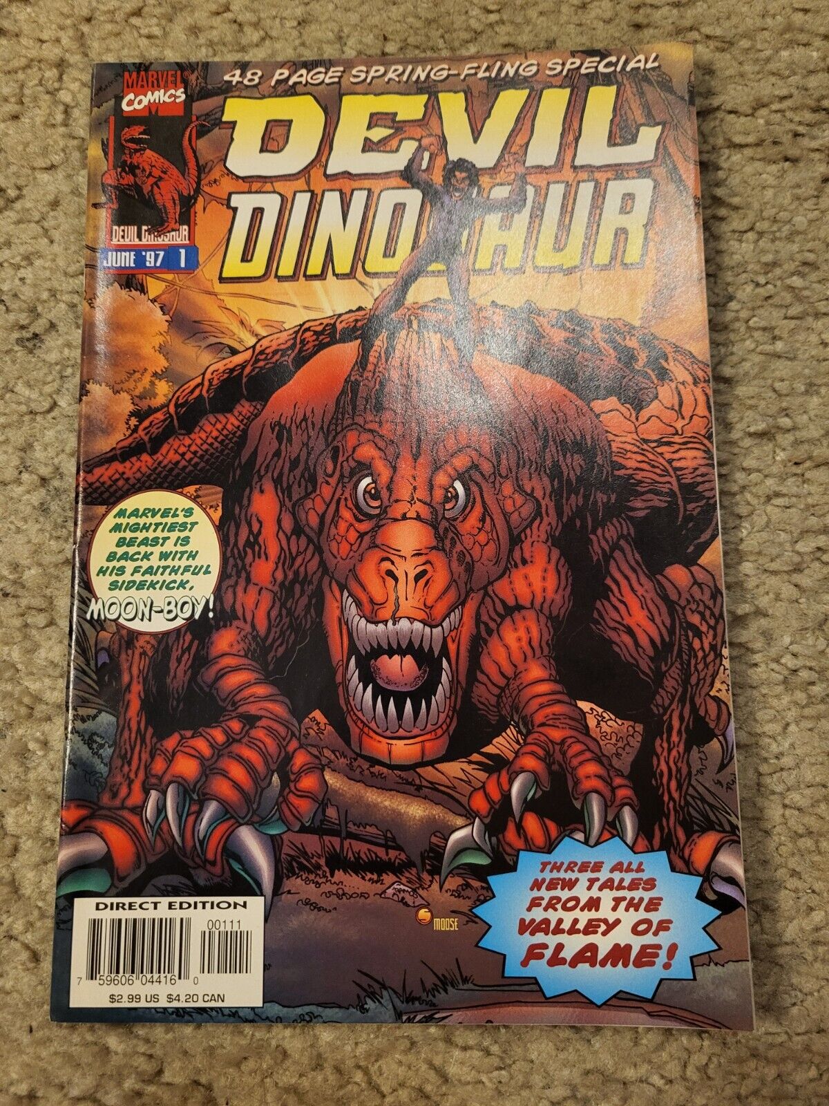 DEVIL DINOSAUR 1 Spring-Fling Special Marvel Comics 1997 HIGH GRADE