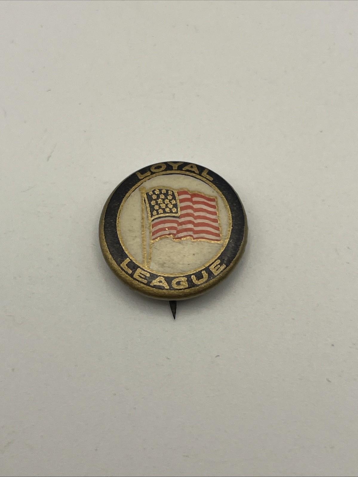 Antique Daughters of the Revolution Loyal League Celluloid Pinback Button 1910’s Antique Daughters of the Revolution Loyal League Celluloid Pinback Button 1910’s