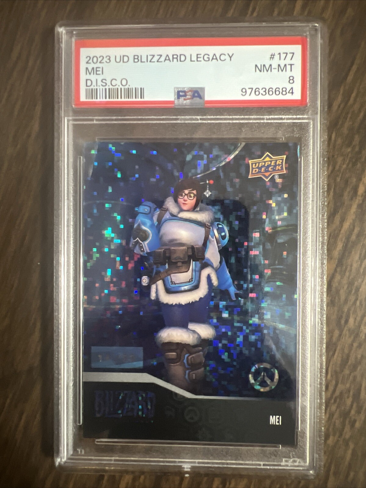 2023 Upper Deck Blizzard Legacy Collection Overwatch Mei D.I.S.C.O #177 PSA 8 2023 Upper Deck Blizzard Legacy Collection Overwatch Mei D.I.S.C.O #177 PSA 8